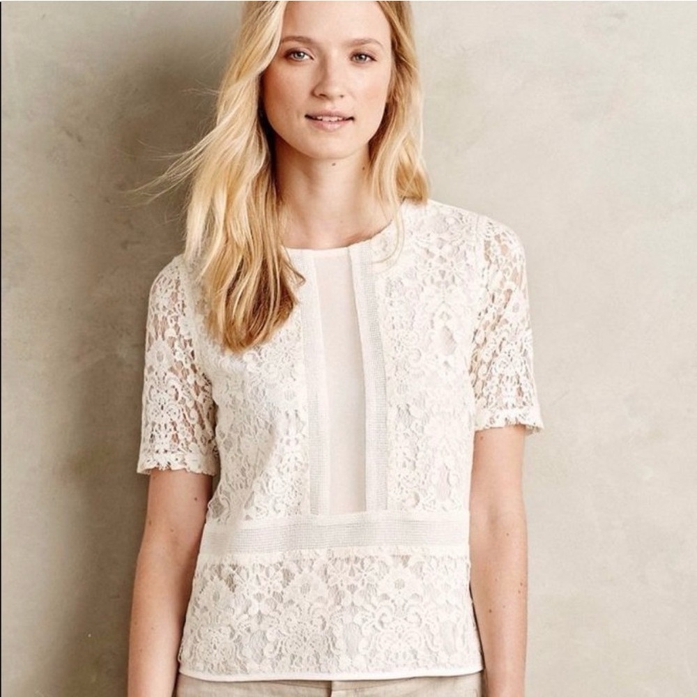 Sunday in Brooklyn Lace Blouse - Cream